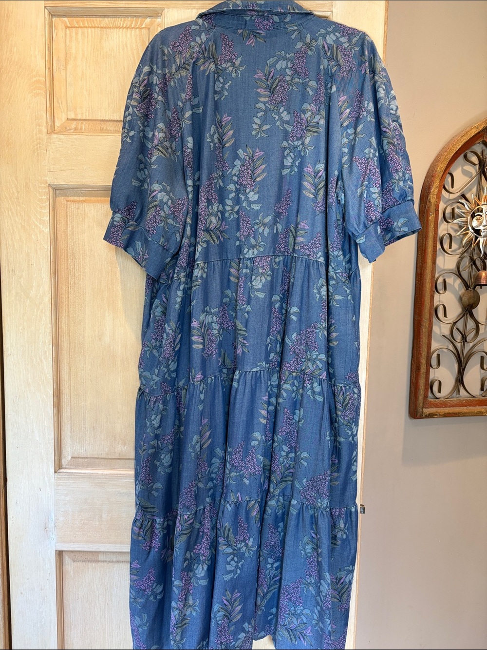 NATURAL LIFE Indigo Blue Wisteria Rebecca Dress XXL - Picture 5 of 10